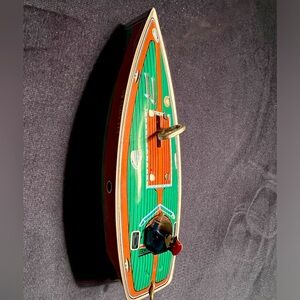 Vintage Schylling Toy Tin Speed Boat